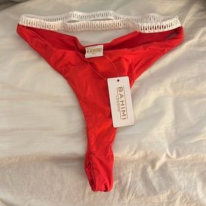 Never worn with tags bahimi scrunch thong bikini